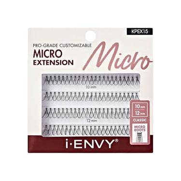 i-ENVY Pro-Grade Customizable Micro Extension – 10mm & 12mm Fishtail Micro Roots KPEX15 - ANNS BEAUTY SUPPLY